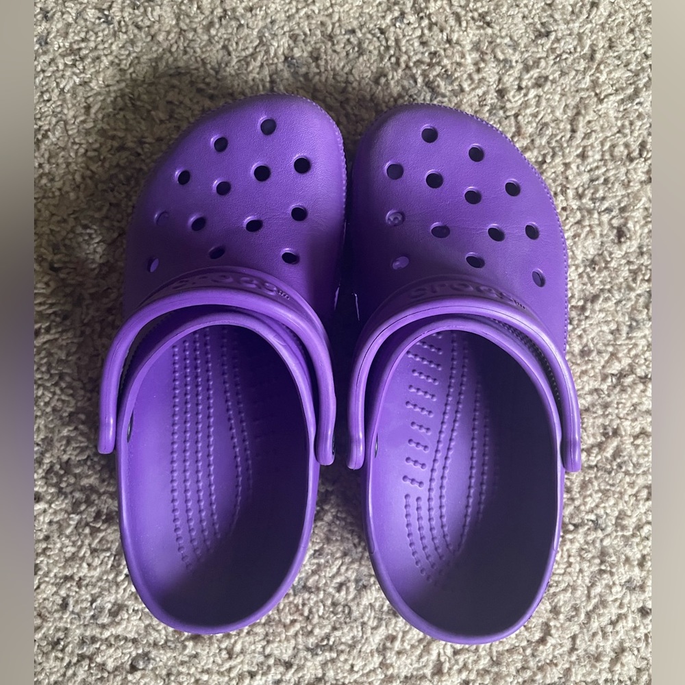Purple Crocs